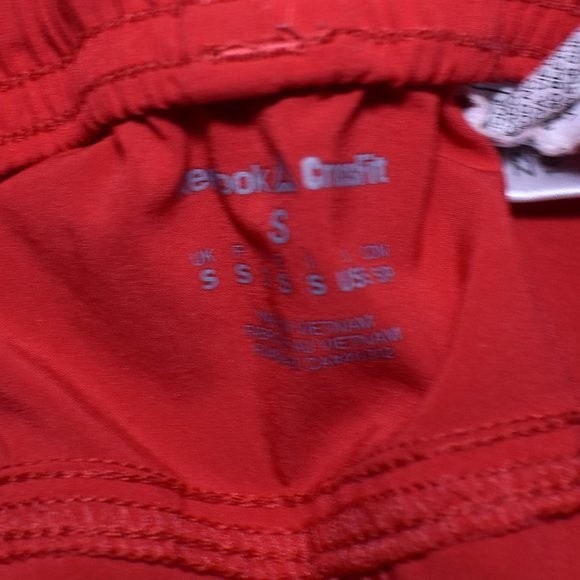Men's Reebok Cross Fit Training Shorts Small Red Lightweight Athletic Activewear - Picture 9 of 9